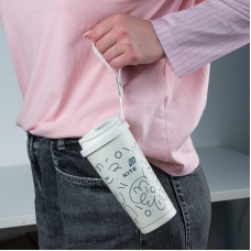 Термокружка 550 мл, белая