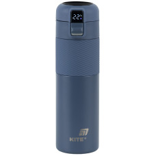 Термос с термодатчиком 450 мл, синий