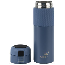 Термос с термодатчиком 450 мл, синий