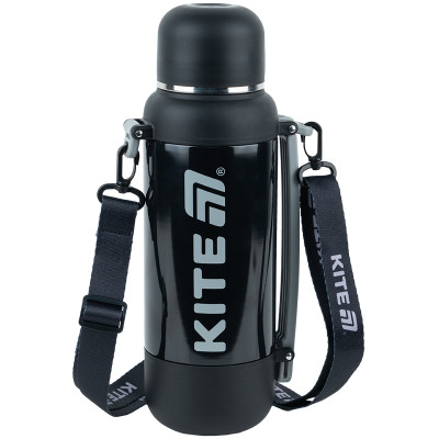 Термос 1200 мл, черный K25-1225-1