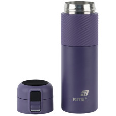 Термос с термодатчиком 450 мл, фиолетовый