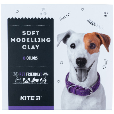 Пластилін восковий, 8 кольорів, 160 г. Kite Dogs - K22-082 Kite