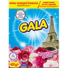 Порошок пральний руч. для кольорових речей GALA 405г Аква-Пудра Французький аромат Порошок пральний руч. для кольорових речей GALA 405г Аква-Пудра Французький аромат