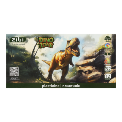 Пластилін DINO 12 кольорів, 192г, KIDS Line