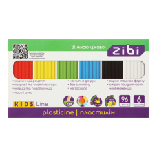 Пластилін 6 кольорів, 96г, KIDS Line