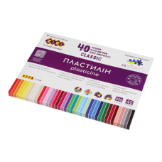 Пластилін CLASSIC 40 кольорів, 800г, KIDS Line
