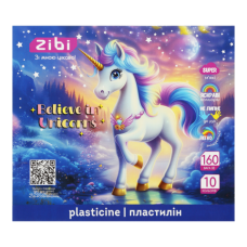 Пластилін UNICORN 10 кольорів, 160г, KIDS Line