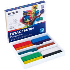 Пластилін Kite Classic K-084, 10 кольорів, 200 г