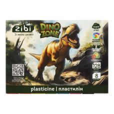 Пластилін DINO 8 кольорів, 128г, KIDS Line