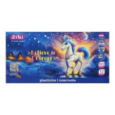 Пластилін UNICORN 12 кольорів, 192г, KIDS Line