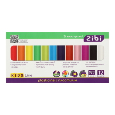 Пластилін 12 кольорів, 192г, KIDS Line