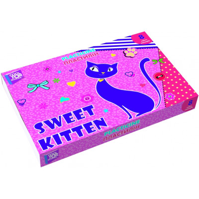 Пластилін Sweet Kitten, 8 кольорів - CF60202 COOLFORSCHOOL