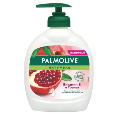 Мило рідке 0,3л Palmolive Вітамін В і гранат дозатором 12шт/уп - 26551 Palmolive