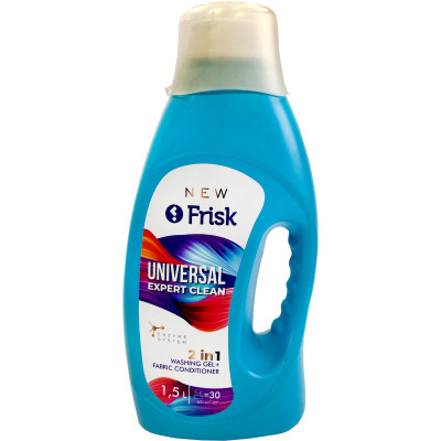 Універсальний засіб для прання "EXPERT CLEAN", 1,5 л., ТМ "Frisk" - 4820197121250 FRISK
