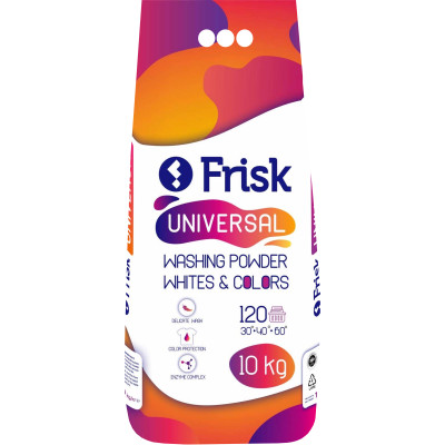 Порошок для прання універсальний, 10кг, ТМ "Frisk" - 4820197120963 FRISK