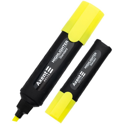 Маркер Highlighter Standard D2505, 1-5 мм клиноп. желтый