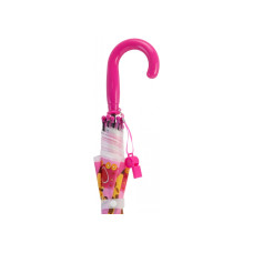 Зонт-трость детский трость полуавтомат Economix JOLLY ZOO, розовый