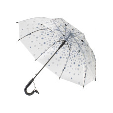 Зонт-трость детский трость полуавтомат Economix DOTTY, прозрачный
