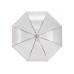 Зонт-трость детский трость полуавтомат Economix LITTLE GIRL, прозрачный розовый - E98430 Economix