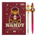 Набір 2 - BEAR TOY блокнот А6, 64 л., клітинка + 2 кулькові ручки автоматичні, KIDS Line