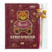 Набір 3 - BEAR TOY блокнот А6, 64 л., клітинка + 2 кулькові ручки автоматичні, KIDS Line