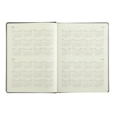 Щоденник датов. 2024 SALERNO, A4, червоний, штуч. шкіра