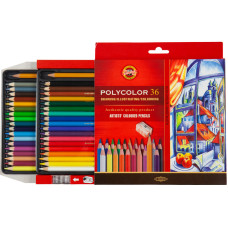 Художні кольорові олівці POLYCOLOR, 36 кол., карт. уп