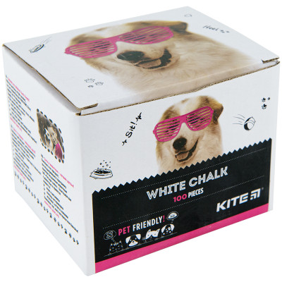 Крейда біла, 100 шт. Kite Dogs - K22-079-100