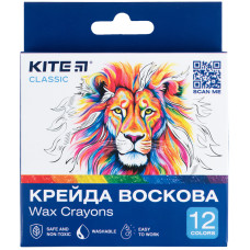 Мел восковой, 12 цветов Kite Classic