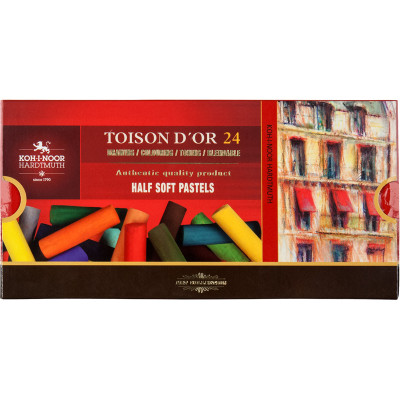 Пастель суха TOISON D'OR, 1/2, 24 кол. - 8544 Koh-i-Noor