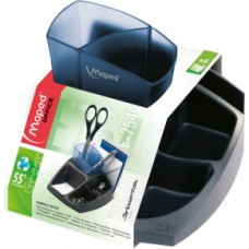 Підставка для офісного приладдя ESSENTIALS GREEN Compact, чорний з синім
