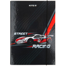 Папка для зошитів В5 на гумці картон, Kite Racing