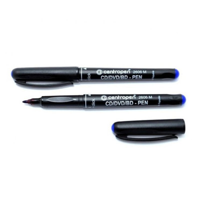 Маркер для CD-Pen Centropen 2606/4606 1мм синій 10/360шт/уп - 01607 Centropen