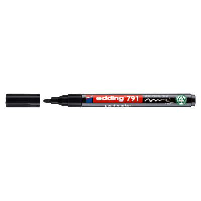 Маркер Paint e-791 1-2 мм круглый чёрный e-791/01n