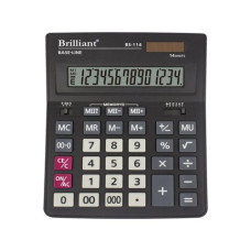 Калькулятор настольный Brilliant BS-114, 14 розрядів