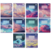 Набір зошитів учнівських шкільних, 10 штук, 8 предметів, CLOUDS, 36 арк., KIDS LINE