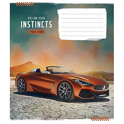 Тетрадь 12 л = в линию Школярик 2958 Л Instincts * - 619996