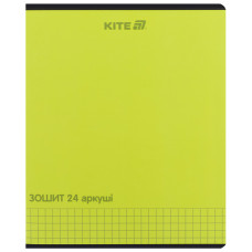 Тетрадь 24 л., кл., софт тач + УФ лак, Kite One color