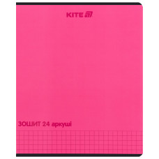 Тетрадь 24 л., кл., софт тач + УФ лак, Kite One color