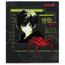 Тетрадь 24 л., кл., гибр. лак + УФ лак, Kite Anime