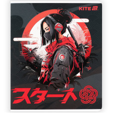 Тетрадь 48 л., кл., софт тач + УФ лак, Kite Anime