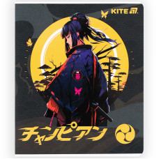 Тетрадь 48 л., кл., софт тач + УФ лак, Kite Anime