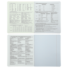 Зошит учнівський загальний PASTEL, 48 арк., клітинка, англійська, вибір. УФ лак+тис. фольгою, KIDS LINE