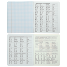 Зошит учнівський загальний PASTEL, 48 арк., клітинка, англійська, вибір. УФ лак+тис. фольгою, KIDS LINE