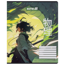 Тетрадь 18 л., лин., софт-тач + УФ лак, Kite Anime