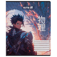 Тетрадь 18 л., лин., софт-тач + УФ лак, Kite Anime