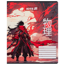 Тетрадь 18 л., лин., софт-тач + УФ лак, Kite Anime