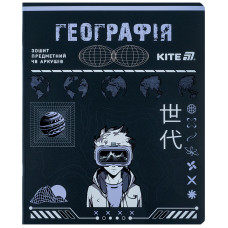 Предметний зошит 48 аркушів, клітинка, софт тач+УФ, Cyber, ге