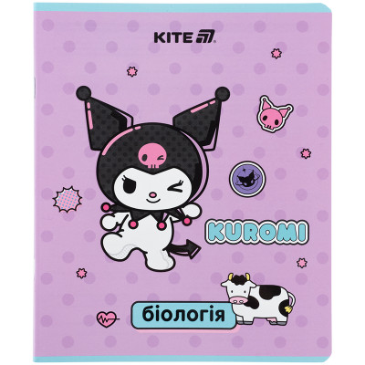 Предметний зошит 48 аркушів, клітинка, софт тач+УФ, HK, біоло