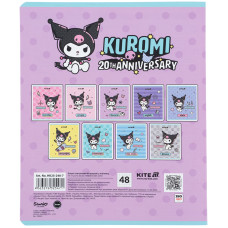 Предметний зошит 48 аркушів, клітинка, софт тач+УФ, HK, біоло